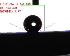 接觸角測量儀實驗記錄