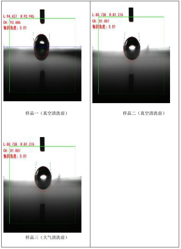 真空等離子清洗前后