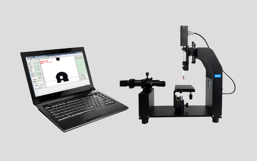 晟鼎精密-固體液體接觸角測量儀，SINDIN接觸角測量儀的使用及參數(shù)
