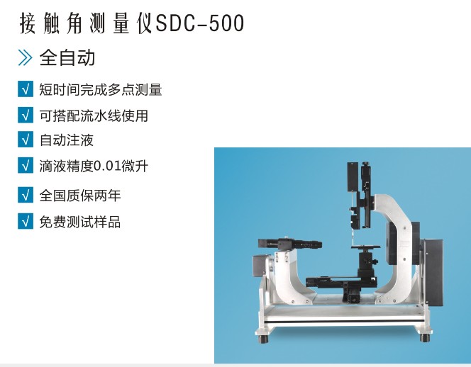 晟鼎SINDIN全自動接觸角測量儀：滾動角測試方法 