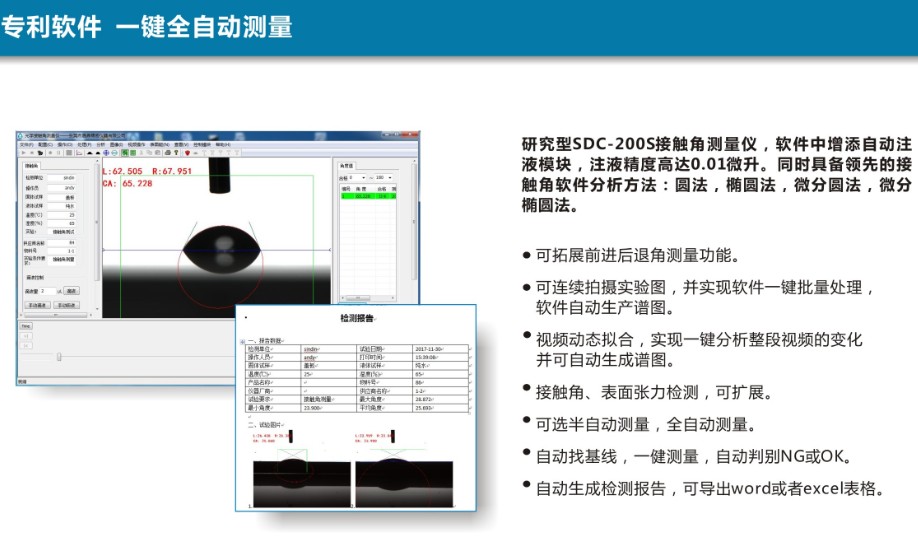 液滴形狀分析測量方法